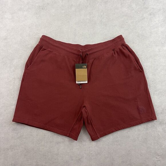 The North Face Men’s Garment Dye 7″ Fleece Shorts XXL Cordovan NWT - Picture 3 of 16